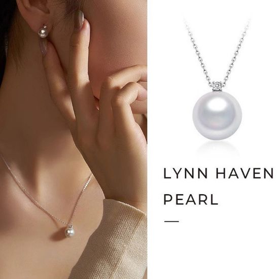 Picture of 925 Sterling Silver Natural Freshwater Pearl Necklace