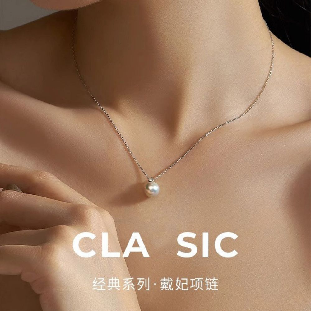 Picture of 925 Sterling Silver Natural Freshwater Pearl Necklace