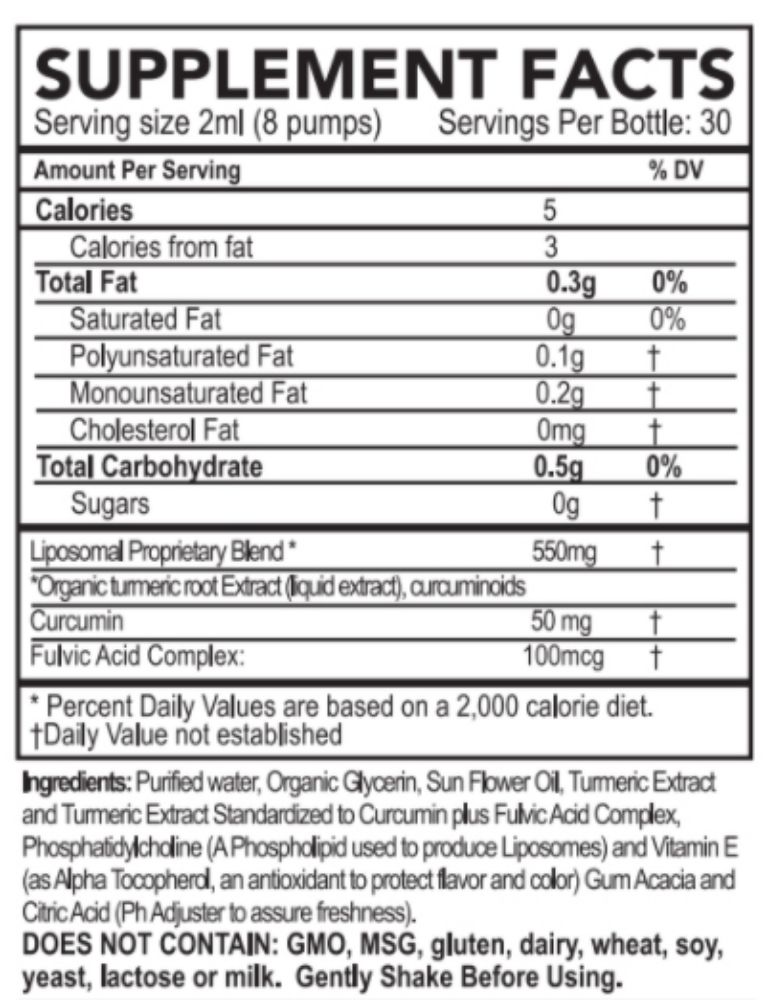 Picture of Micelle  Liposomal Turmeric 2OZ Bottle