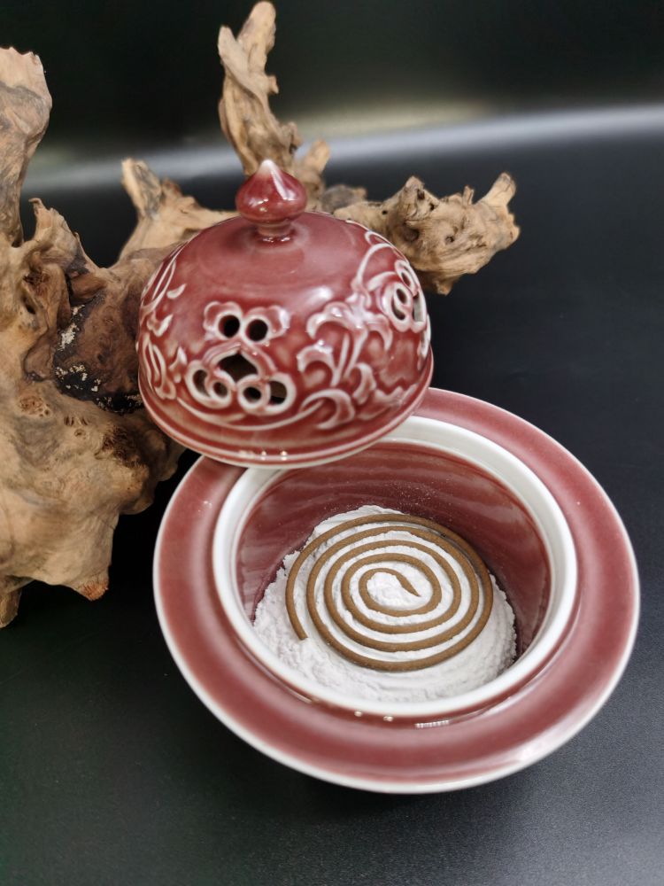Picture of Jingdezhen Chinese-style Handcrafted Ceramic Incense Burner