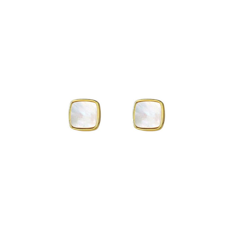 Picture of Ti S925 Silver Square Shell Earrings