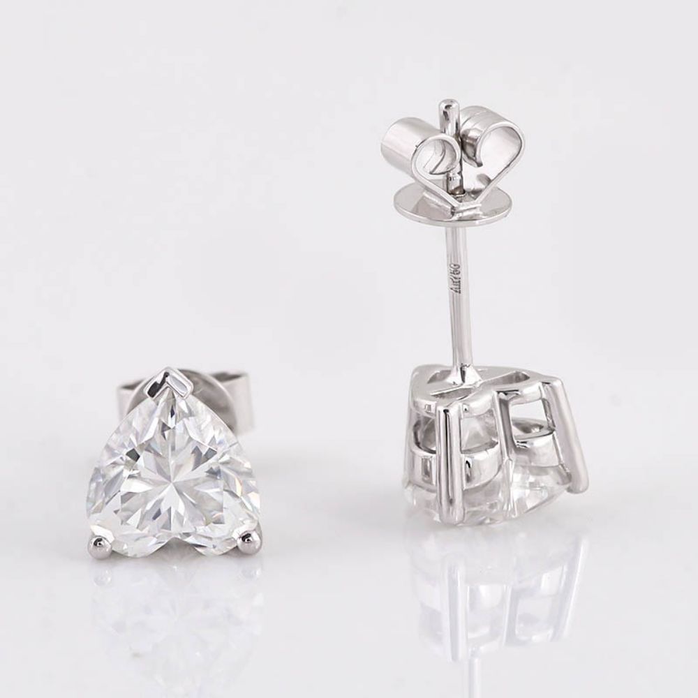 Picture of Custom Jewelry for Singing Competition: D Color Moissanite Diamond Heart Set