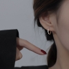 图片 蒂奇925银莫比乌斯环耳扣